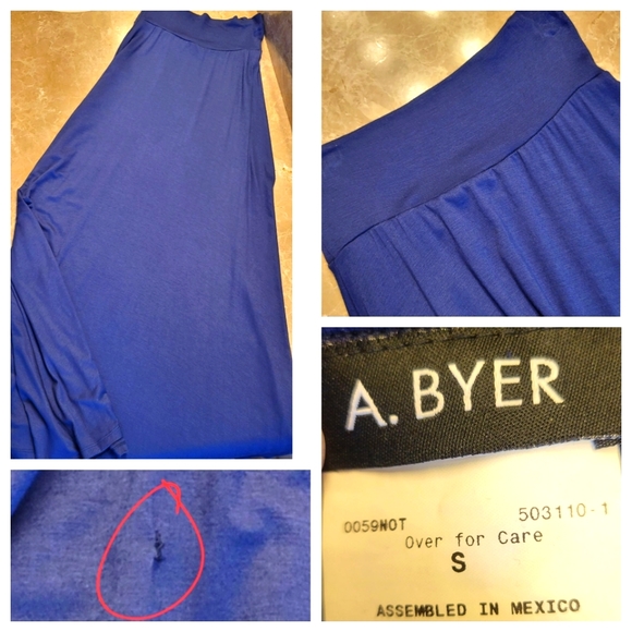 A. Byer Navy Flowy Skirt/Dress, S - Picture 16 of 16